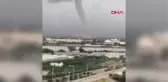 ALANYA SAHİLİNDE ÇIKAN DEV HORTUM KAMERADA