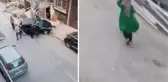 Aracıyla sarkıntılık yapan sahsı ara sokakta sıkıştırdılar, sonuç çok ağır oldu