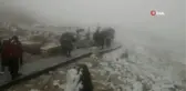 Nemrut'ta turistlere kar sürprizi
