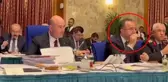 Bakan Soylu hararetli bir şekilde tartışırken yardımcısı istifini bozmadan yemek yemeye devam etti