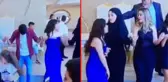 Düğünde ilginç anlar! Kızının halaydaki yerini gören baba, duruma anında müdahale etti