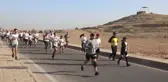 Mısır Piramitleri Yarı Maratonu'na Katılan Koşucular 