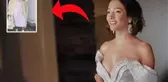 Aybüke Pusat soğuğa aldırmadı! Kabanının önünü açınca transparan elbisesi ortaya çıktı