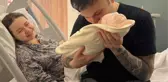 Bebeğini kucağına alan oyuncu Yağmur Ün, ilk aile pozunu paylaştı