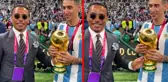 Dünya Kupası ile poz veren Nusret'in hareketi olay oldu! Angel Di Maria'nın bakışına dikkat