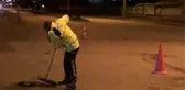 Kaza sonrası trafik polislerinden örnek davranış