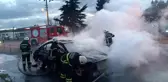 LPG'li otomobil alev topuna döndü