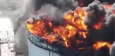 BARRANQUİLLA - Kolombiya'da hidrokarbon deposunda yangın çıktı