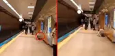 İstanbul'da çevresindekilere aldırış etmeyen adam metroda bir anda tuvaletini yapmaya başladı