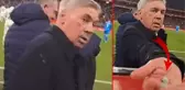 Önce şaşırdı sonra elindekileri uzattı! Ancelotti'den rakip taraftara görülmemiş ikram