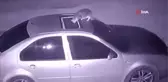 Sürücüye davetsiz misafir şoku... Kedi, açılabilir tavandan içeri böyle girdi