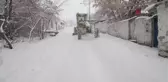 Yakutiye'de ekiplerin karla mücadelesi devam ediyor