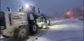 Kiraz-Alaşehir yolu kar yağışı nedeniyle ulaşıma kapandı