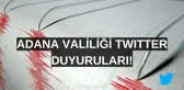 Adana Valiliği ilanları takip sayfası! Adana Valiliği Twitter ve sosyal medya hesapları duyuruları!