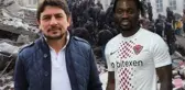 Hataysporlu futbolcu ile sportif direktörün enkaz altında kaldığı belirtilen bölgeden vahim görüntü