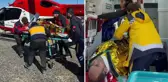 130 saat sonra ailesiyle enkazdan çıkan babanın ambulanstaki sözleri herkesi ağlattı: Sizi rahatsız ediyorum