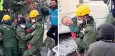 Depremin 159. saatinde 'umut' olan görüntüler! 2 yaşındaki Yavuz hayata böyle gülümsedi