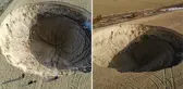 Konya'da iki fay arasında 37 metre çapında obruk oluştu