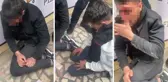Mahalleliden torbacılara dayak! O anları kayda alıp itiraf ettirdiler