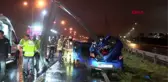 İSTANBUL-BEYKOZ TEM OTOYOLU'NDA BARİYER OTOMOBİLE OK GİBİ SAPLANDI: 1 ÖLÜ