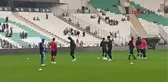 Amedspor maçı öncesi futbolcular arasında arbede çıktı