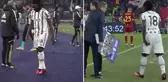 Juventus'un yıldızı Moise Kean, Roma maçında oyuna girdikten 40 saniye sonra kırmızı kart gördü