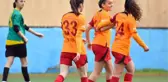 71 şut çeken Galatasaray Kadın Futbol Takımı, Kireçburnu'nu 13-0 mağlup etti