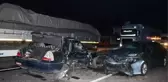 NEVŞEHİR'DE ZİNCİRLEME KAZA 2 ÖLÜ, 2 YARALI