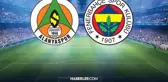 Fenerbahçe- Alanyaspor maçı kaç kaç bitti? Fenerbahçe- Alanyaspor maç özeti!