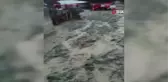 Erzincan'da sağanak sonrası su taşkını oluştu