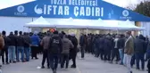 Tuzla Belediyesi'nin Kırıkhan ve Tuzla'daki çadırlarında ilk iftar yapıldı