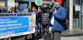 SGK emekçileri, talepleri için Fatih Unkapanı SGK binası önünde protestoda bulundu