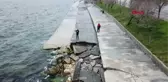 BEYLİKDÜZÜ SAHİLİNDE ÇÖKMELER SONRASI UYARI -