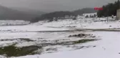 Bolu'nun yüksek kesimlerinde kar yağışı