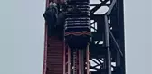 İngiltere'de Lunapark Treni Rüzgar Yüzünden Durdu