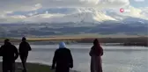 Süphan Dağı nisan ayında beyaza büründü