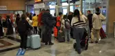 Tren istasyonunda bayram yoğunluğu başladı