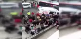 Otobüsün altında kalmaktan saniyelerle kurtuldu...Kontrolden çıkan belediye otobüsü duvara böyle çarptı: 10 yaralı