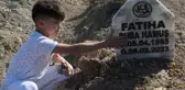 Enkaz başındaki hali akıllara kazınmıştı! Minik Ahmet, bayram sabahı da annesi ve kardeşlerini duasız bırakmadı