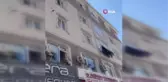 Annesinin tedavisi için tıp merkezine geldi, bina tuğlaları kafasına düştü