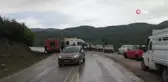 Tokat'ta hafif ticari araçla kamyon çarpıştı: 7 yaralı