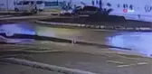 Çarpmanın etkisiyle metrelerce öteye böyle savruldular...Motosiklet ile otomobil çarpıştı