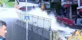EYÜPSULTAN'DA SU BORUSU PATLADI, TRAMVAYLAR MAHSUR KALDI -6