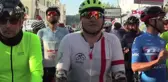 SPOR Depremzede çocuklar için pedal çevirdiler
