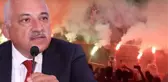 TRT yayını kesti! TFF Başkanı Büyükekşi Bakan Muş'un statta olduğunu söyleyince taraftar yuhaladı