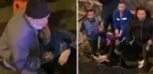 Çarptığı yayaya yardım etmek isterken o da inşaat alanına düştü: 4 yaralı