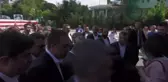 Ahmet Davutoğlu oy kullanırken açıklamalarda bulundu