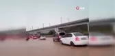 Ankara-Kırıkkale yolunda sel nedeniyle trafik durdu