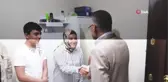Depremzede Aleyna yürümeye başladı, Oktay çiftini ayakta karşıladı
