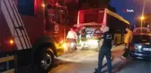 Yolcu otobüsünün motor kısmından yükselen duman korkuttu